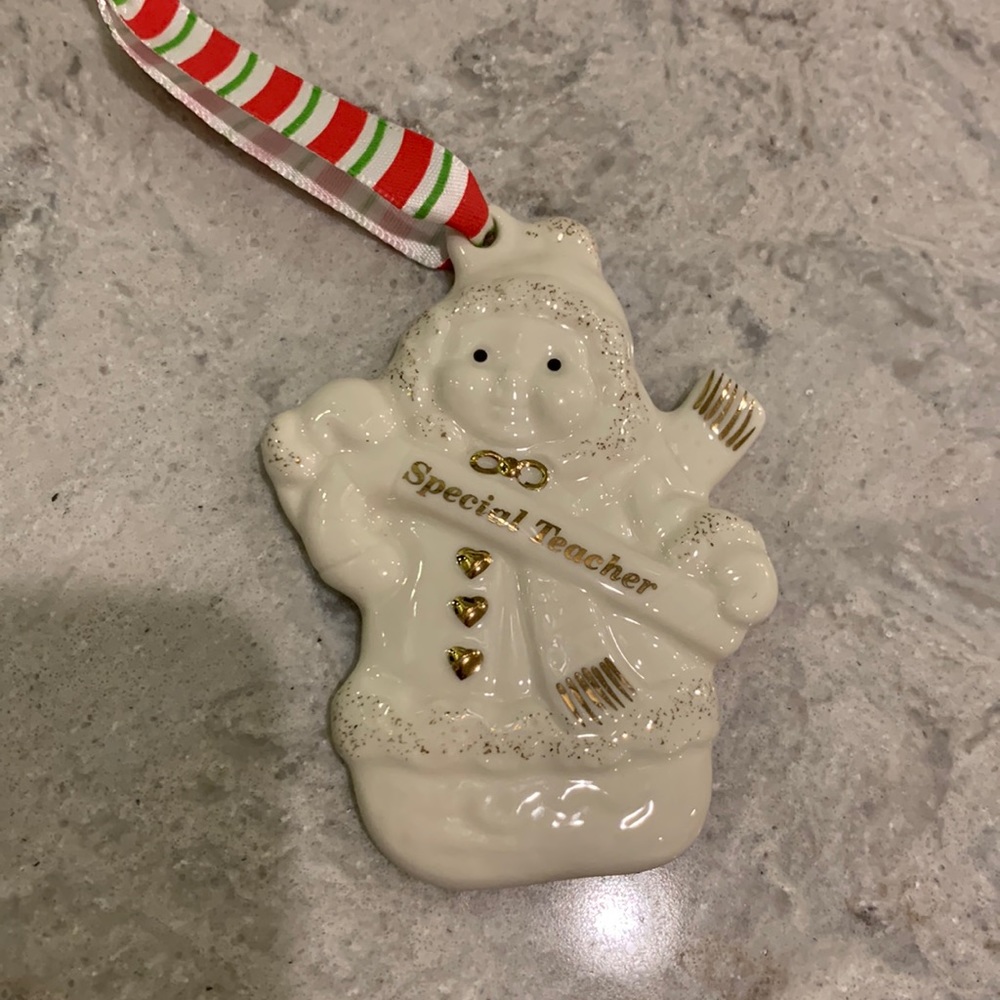 Lenox teacher ornament